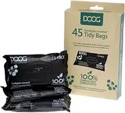 Doog Compostable Dog Poop Bags 3x15 Pack - Eco Friendly Dog Waste Bags For cleaning up after your dog