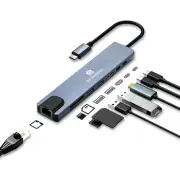8 in 1 USB C HUB,USB C Multiport Adapter with 4K HDMI, PD100W, USB C Port,USB...