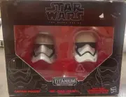 Star Wars Titanium Series The Force Awakens Die Cast Phasma Stormtrooper Helmets