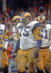 Offensive Lineman John Williams Of The Los Angeles Rams 1978 Nfl OLD PHOTO