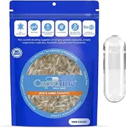 Capsuline Size 0 - Clear Empty Gelatin Capsules - 1000 Count - Empty Gel Pill Capsules - DIY Pure Bovine Pill Capsule filling - Empty Caps - Kosher, Gluten Free and Halal Certified - Non-GMO Certified (Clear)