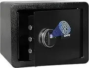 23.3L Fireproof Safe Box, Biometric Fingerprint Safe, Small Safe Box, Gun Safe, Steel Security Safe, Black