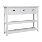 Sideboard Antique White 115X30X76 Cm Wood