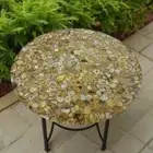 Natural Yellow Agate Coffee Center Table Top, Agate Sofa Table Cyber Monday Sale