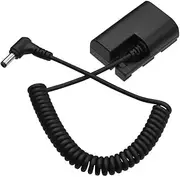 LP-E6 Dummy Battery Pack DC Coupler Connector Spring Cable Battery Replacement for Canon 5D2 5D3 5D4 6D 6D2 60D 7D 7D2 70D 80D 5DSR Cameras