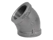 Anvil 8700126355 Black Malleable Iron 45 Degree Elbow 1-1/2 in. NPT Female