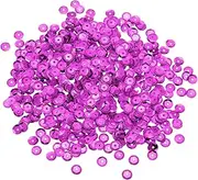 uxcell Loose Sequins 2200 Pcs 8MM Silver Backed Cup Embroidery Sequins Spangles for Jewelry Making Crafts Sewing, Plum Red