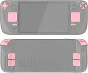 eXtremeRate Replacement Full Set Buttons for Steam Deck OLED Handheld Console, Pale Red DIY Custom ABXY D-pad Trackpad Bumpers Triggers Buttons with Tools for Steam Deck OLED Console - Without Console