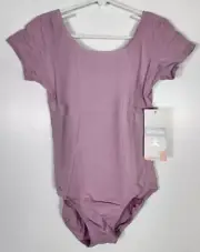 Danskin Dance Girls Size Large (12-14) Lavender Princess Seam SS Leotard