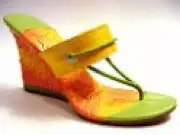 Spring Fever Platform Sandal Frosted Sherbet Yellow Jewels Just the Right Shoe