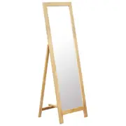 Freestanding Mirror 48x46.5x150 cm Solid Oak Wood vidaXL