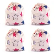 10-Pack Star Burlap Bag Storage Bags with Drawstring Closure for Jewelry DIY Cra