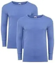 [LE11] Pack of 2 Men's Thermal Long Sleeve Top, Warm Underwear Baselayer, S M L XL XXL Thermals