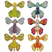 20pcs Flying Butterfly Toy Set, Wind Up Butterfly Toy Elastic Band Powered Magic Butterfly Card Wind Up Butterfly Toy