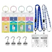 Cruise Luggage Tags Essentials 4 Sets with Zip Seal and Steel Loops + 2 Cruis...