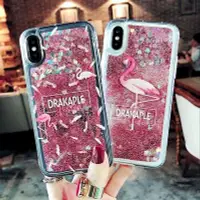 在飛比找蝦皮購物優惠-Flamingo Glitter 液體保護套 Iphone 