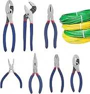 Mechanic Pliers Set - Crafts Making Tool | Non-Slip Pliers for Home Garden Workshop Repair Plumbing Electrical Crafting Automotive Construction