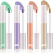 4pcs Liquid Concealer Stick,Full Coverage，4 Colors Corrector Foundation,Long Wear Under Eye Concealer Stick for Dark Circles,Blemishes,Acne,Freckles