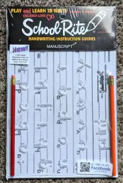 BRAND NEW SCHOOL-RITE HANDWRITING INSTRUCTION GUIDE LOWERCASE MANUSCRIPT