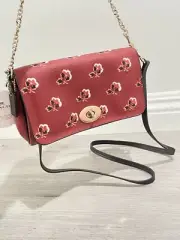 coach F35909 Mini Ruby crossbody In Bramble Rose Coated Canvas