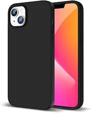 [ZUSLAB] Case for iPhone 14 Case Real Liquid Silicone Anti-Scratch Gel Rubber Shockproof Cover with Soft Microfiber Lining Drop Full Protection for Apple (2022) - Black