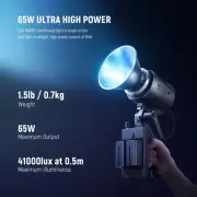NEEWER MS60C RGB LED Video Light with App Control v2