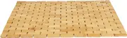Mind Reader Bath Mat, Shower Mat, Bathtub Mat, Bathroom Accessory, Wood, Rayon from Bamboo, 23.5" L x 16.5" W x 0.4" H, Brown