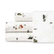- Full Sheets, Cotton Percale Bedding Set, Crisp & Cool Home Decor, Dorm Room...