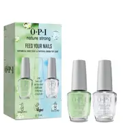 OPI Nature Strong Vegan Nail Polish - Duo Gift Set (Top Coat & Base Coat) 15ml