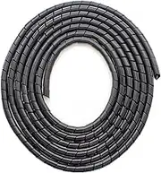 Spiral Cable Wrap, 10ft – 1/4 inch Spiral Wire Wrap Cord Covers Protector Bundle Sleeve Hose for PC TV Computer Electrical Wire Organizer, Black