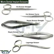 Microsurgical Noyes Spring Scissor Iris Lagrange Scissors Curved Straight
