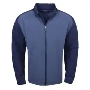 New Callaway Golf Long Sleeve Full Zip Wind Peacoat Heather XxXL