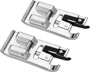 2 PCS Overlock Overcast Presser Foot – Universal Fit for All Low Shank Snap-On Sewing Machines (Singer, Brother, Babylock, Janome, Kenmore, Juki, Elna & More)
