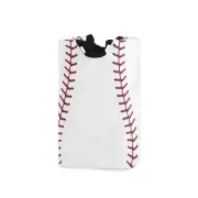 22.7"(H) Collapsible Laundry Hamper Baseball Print Laundry Basket Organizer L...