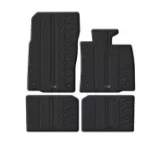TRAVALL All Weather Floor Mats for Mini Countryman 2010-17 Premium Black Rubber