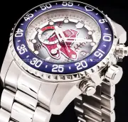 Invicta Men MLB BOSTON RED SOX PRO DIVER CHRONOGRAPH Silver Dial Bracelet Watch