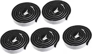 Tofficu 5 Sets Self Adhesive Weather Stripping Seal Strip for Door and Window Noise Reduction Windproof Easy to Cut Durable Door Bottom Seal for Home Use