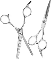 Ipetboom 2pcs Professional Hair Cutting Scissors Thinning Shears Durable Hairdressing Tools for Salon Home Use Ergonomic Design for Effortless Cutting