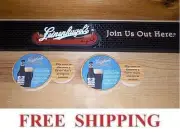 LEINENKUGELS RAIL BAR MAT RUNNER & SNOWDRIFT VANILLA PORTER 4x6 BAR COASTERS NEW