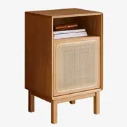 MIUZ Solid Timber Side Table Storage Cabinet Bedside Table American Oak