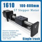 161 100-800mm Ball Screw Linear Single Rail Motion Slide Table 57 Stepper Motor