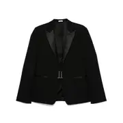 [Alexander Mcqueen] Alexander Mcqueen Chain-embellished Blazer 48 IT BLACK