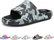 [Tormigo] Boys and Girls Cloud Slides for Kids – Non-Slip Summer Slippers Lightweight Beach, Pool, and Indoor Shower Sandals