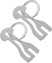 DIYEAH 2Pcs Trolley Token Key Ring Shopping Cart Coins Practical Keychain Accessories for and Token Replacement