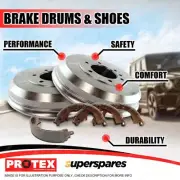 Protex Rear Brake Drums + Shoes for Ford Ranger PX2 PX3 3.2L 4WD 295mm Drum ID (for: Ford)