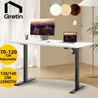 140cm/120cm Electric Standing Desk Height Adjustable Office Computer Desk