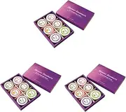 Ipetboom 3sets Skin Care Bath Salt Tablets Aromatherapy Shower Steamers Natural Ingredients for Her Yourself 6pcs*3
