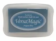Tsukineko VERSAMAGIC Embossing Versa INK PAD Stamping Chalk 78 aegean blue