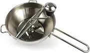 Zerodeko High-grade Stainless Steel Food Processor Jam Maker Fruit Vegetable Masher Easy Clean Convertible Film Comfortable Handle