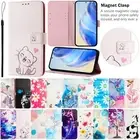 For Samsung Galaxy A55 A54 A53 A52 A51 Pattern PU Leather Wallet Card Phone Case